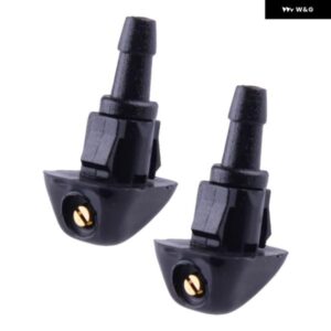 フロントフード ワイパー ウォッシャーノズル スプレー ジェットブラック 2個 76810-S2A-A013 ホンダ シビック 1987-91-2005