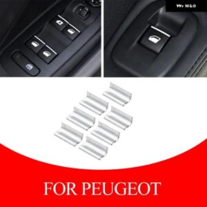 プジョー 208 2008 308 3008 4008 5008 シトロエン エアクロス C5 車ドアウィンドウリフト ボタン スイッチスパンコール トリム アクセサリー