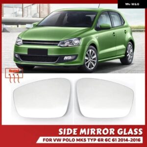 加熱式オートサイドミラー ガラス VW POLO MK5 TYP 6R 6C 61 2010 - 13 左右加熱凸面バックミラー ガラス