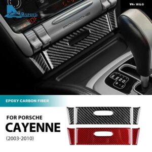 リアルソフトカーボン ステッカー 灰皿 パネル インテリア ポルシェ カイエン 2003 - 10アクセサリー