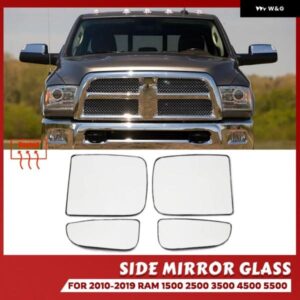 運転席 助手席ミラー ダッジ ラム 1500 2500 3500 4500 5500 2010-2020 サイドヒーター付きウィングミラー ガラスレンズ 右 左