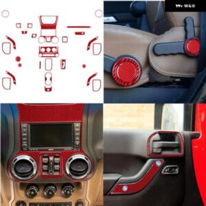 車内カーボンパワーシート調整ブレーキハンドル トリム ステッカー ジープ ラングラー JK 2011-2017 スタイリング アクセサリー