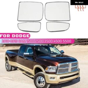 左右サイドバックミラー ガラス ダッジ ラム 1500 2500 3500 4500 5500 2010-2020