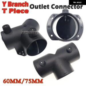 車用ヒーター エアベント ダクト 60MM/75MM Y型Tピース排気コネクタ デュアル調整 バルブ フラップ 付き WEBASTO ディーゼル パーキング ヒーター
