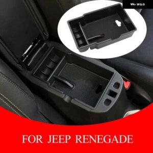 車中央 アームレスト ボックス カーセンター コンソール アームレスト ボックス グローブ ボックス セカンダリJEEP RENEGADE 2014 - 2023車査定