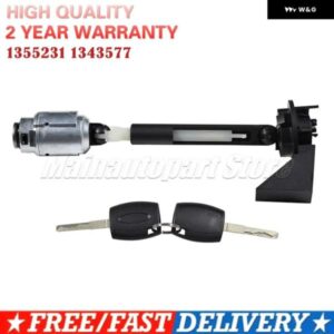 金属フロントフード キー2個付き フードリリースロック アセンブリ リペアキット ラッチ 2004-2012 1355231 1355231 可動キー フォード フォーカス MK