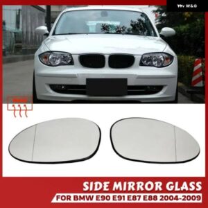 左 運転席側 ブルーウィングドアミラー バックミラー ガラス ヒーター付き BMW 1 3シリーズ E81 E87 E82 E46 E90 E92 Z4 E85