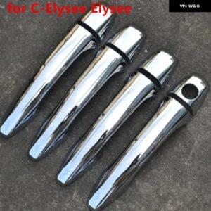 車 スタイリング ABS クローム ドアハンドル カバー カバー トリム シトロエン C-ELYSEE ELYSEE 2014-2018