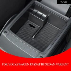 車用 アームレスト 収納 ボックス オーガナイザー コンテナ トレイ フォルクスワーゲン パサート B8 セダン ヴァリアント オール トラック アルテオン 2016-