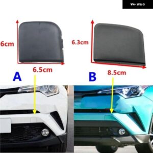 車用フロント バンパー 未塗装牽引フックカバー トレーラー牽引アイキャップ蓋 トヨタ C-HR CHR 2016 - 20