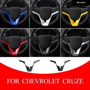 車用 ステアリングホイール トリム カバー クローム ステッカー シボレー クルーズ セダン ハッチバック 2009 - 2014 アクセサリー