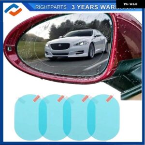 車用 ステッカー 防水 フィルム 車用バックミラー 車用バックミラー レインフィルム 雨日でも視界確保 4枚