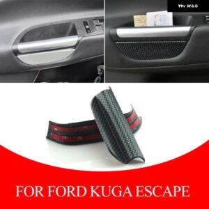 車用フロント ドアハンドル 収納 ボックス フォード クーガ エスケープ 2013 - 2018 ドアハンドル ステッカー 収納 アクセサリー