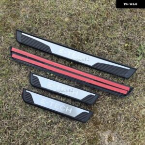 ルノー オーストラル アルカナ E-テック ハイブリッド アクセサリー 2019 - 2024 車用 ステンレス クローム ドアシル キックプレート プロテクター カバー