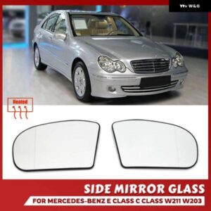 左 右 ドア側 ヒーター付き ドアミラー ガラス バックミラー バックミラー プレート メルセデスベンツ E クラス C クラス C E クラス W211 W203