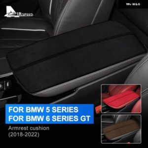 車用 アームレスト クッション センター コンソール アームレスト ボックス マット BMW 5 6シリーズ GT 2018-2022 G31 G30 G32 内装スエードカバー