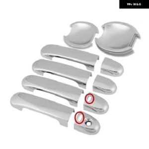 車 スタイリング 2005-2010 日産 ヴァーサ ティーダ ラティオ ABS クローム ドアハンドル ボウル ドアハンドル カバー カバー トリム