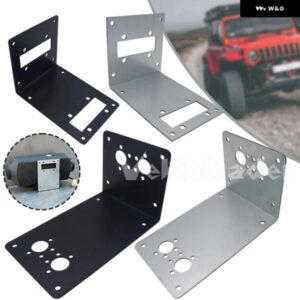 車用エアディーゼルヒーター L字型 マウント ブラケット フロアプレート 車アウター固定 ブラケット ベース 小型車 SUV用 ブラック/シルバー