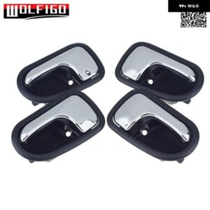 左/右内側 インテリア インナー ドアハンドル クロームブラック マツダ PROTEGE323626 フォード リアタアクティバティエラS54N-59-330B-65