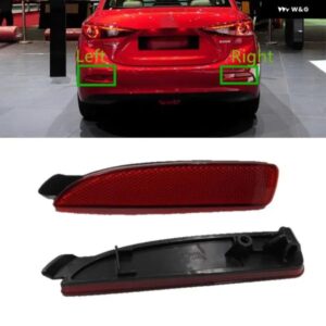 左 右 リア バンパー フォグランプ ライト リフレクター マツダ 3 5 6