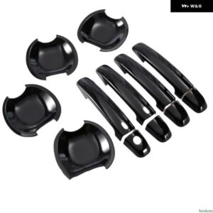 光沢 ブラックカーボン車 ドアハンドル カバー トリム ステッカー スタイリング アクセサリー スズキ SX4 2006-2016