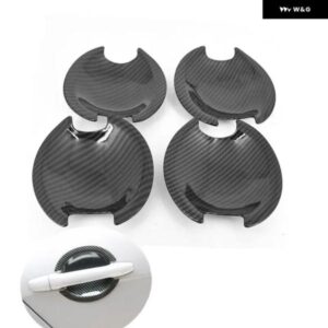 三菱 アウトランダー ランサー ASX 2008-2018 ABSクロームカーボンカー ドアハンドル ボウルカバー ステッカー スタイリング アクセサリー