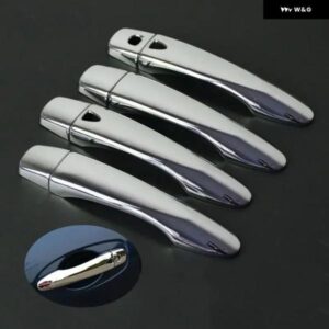 ルノー コレオス 2017 - 20 クローム ドアハンドル カバー パッド ステッカー モールディング スタイリング オーバーレイ ベゼル