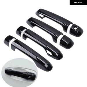 光沢 ブラック車 ドアハンドル カバー スタイリング アクセサリー トヨタ ランドクルーザー プラド 150 J150 LC150 LC200 2010 - 2020