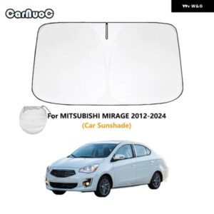 三菱 ミラー ジュ 2012-2024年式 車用サンシェード フロントリア ウィンドウフィルム フロントガラス バイザー カバー UVカット リフレクター