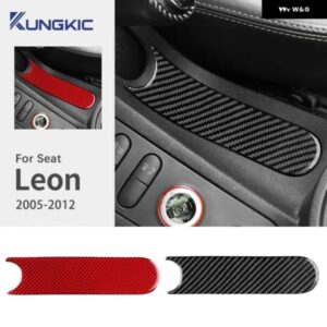 リアルソフトカーボン ステッカー シートレオン MK1 2005 - 12 車用ハンドブレーキ パネル トリム アクセサリー