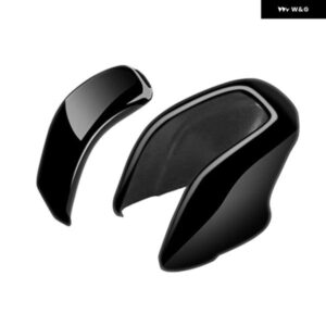 車用 ギア シフト ハンドル ボタン カバー ステッカー ギア シフト ノブ トリム トヨタ クラウン 2024年式 カーアクセサリー ブライトブラック