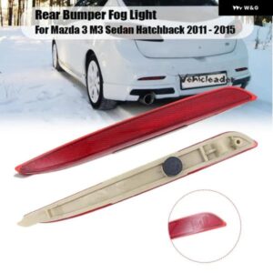 車用リアテール バンパー リフレクター 反射ストライプカバー ハザード灯 フォグランプ マツダ 3 BL 2009 - 2013 RHD