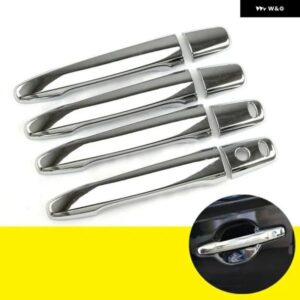 三菱 アウトランダー ランサー 2008 - 14 ABS クローム ドアハンドル カバー スマートキーホール付き