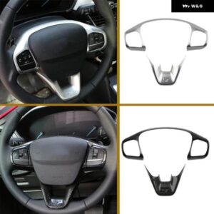 車 ステアリングホイール トリム コントロール ボタン フレーム カバー フォード フィエスタMK8 2017-2021 フォード フォーカス 2019-2022アクセサリー