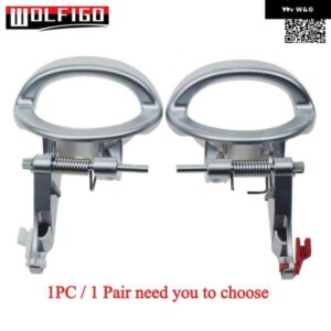 車用シルバー 左右内装 ドアハンドル ダッジ ナイトロ 2007 - 11 68004828AA 68004829AA