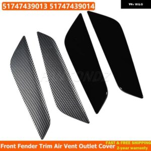 車用サイドウィング エアフローフェンダー グリル アウトレット 吸気口カバー オートエア アウトレット トリム 装飾 ステッカー BMW G30 G31 G38 2018-2023