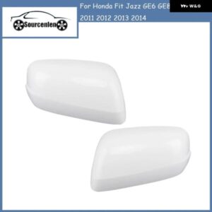 左 右 外装 バックミラー カバー サイドミラー ハウジング シェル ホンダ ジャズ GE6 GE8 2009 - 14