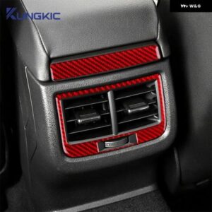 リアルソフトカーボン ステッカー シートレオン MK3 2013 - 20 LHD RHD 車リアエア アウトレット フレーム トリム