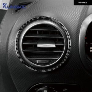 リアルソフトカーボン ステッカー シートレオン 2005 - 12 センター コンソール アウトレット トリム 車側