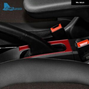 リアルソフトカーボンカーギアハンドブレーキ パネル トリム メルセデスベンツ スマート 453 フォーツー/フォーフォー 2016-2021 ステッカー アクセサリー