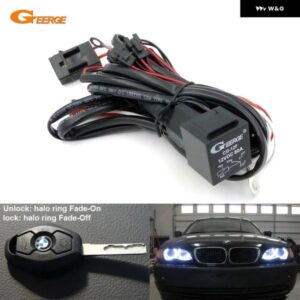 リレー配線 ハーネス フェードオン フェードオフ機能付き BMW E53 E70 X5 E71 X6 E84 X1 E83 F25 X3 X4 CCFL LEDエンジェルアイハローリング