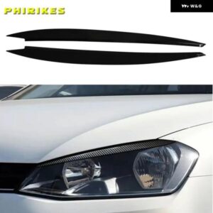 車用 ヘッドライト ランプ アイブロウ ステッカー トリム カバー VW ゴルフ 7 VII GTI GTD R MK7 2013-2017 アクセサリー
