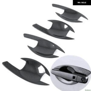 三菱 L200 トライトン 2015 - 21 カーボン クローム カー ドアハンドル カバー スタイリング アクセサリー