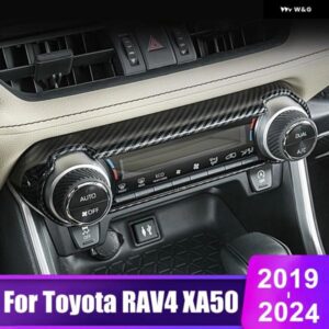 車用 エアコン コントロール ファンスピードノブカバー トヨタ RAV4 XA50 2019 - 24 RAV 4 ハイブリッドアクセサリー