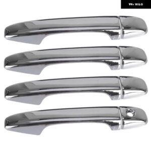 外装 サイド ドアハンドル カバー トリム 1セット スバル フォレスター 2009 - 13 シルバー ABS