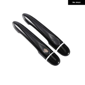 光沢 ブラック車 ドアハンドル カバー トリム スタイリング アクセサリールノーメガーヌ3 MK3 III 2008 - 14 2016