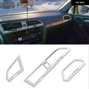 車用 エアコン 吹き出し口カバー トリム ステッカー スパンコール フォルクスワーゲン VW ティグアン MK2 2 2016 - 20 アクセサリー