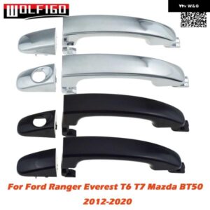 外装 ドアハンドル フロント リア 左/右 1個 クローム/ブラック フォード レンジャー エベレスト T6 T7 2012-2020 マツダ BT50 2012-2020