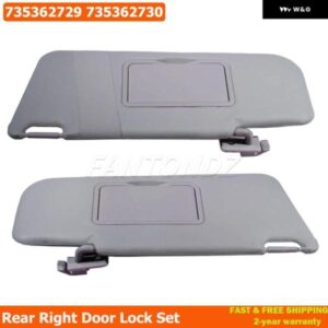 車用サン バイザー 左側 右側サン バイザー ミラー とポケット付き フィアット パンダ MK2 2003-2011 735362729 735362730