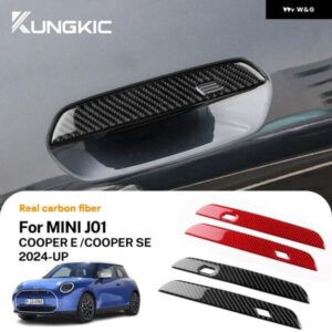 車 ドアハンドル ステッカー ソフトカーボン ミニクーパー E SE J01 EV 2024 2025 外装 トリム パネル アクセサリー デカール